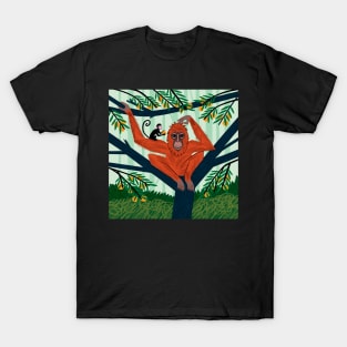 The Orangutan in The Orange Trees T-Shirt